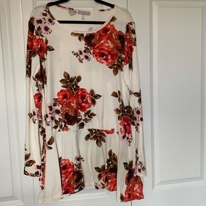 🎉 SALE 🎉 Floral Peplum Top